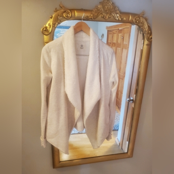 GAIAM Sweaters - Cozy Sherpa Fleece Wrap Open Front Cardigan